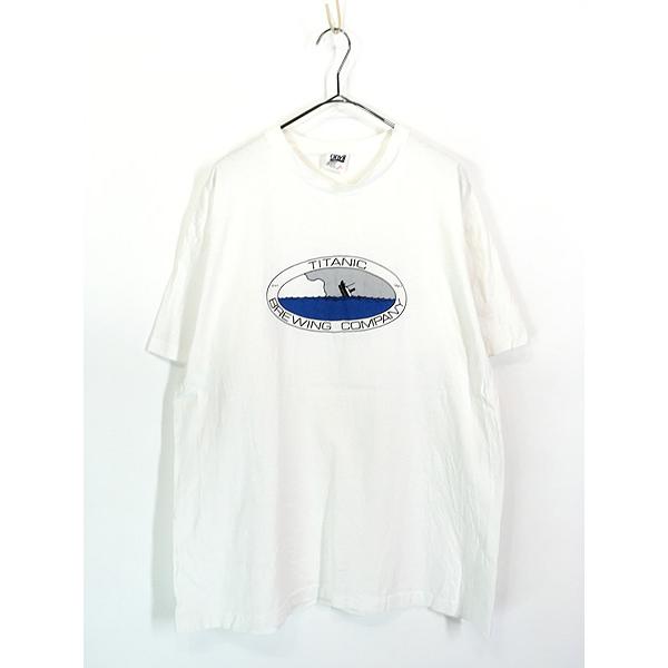 古着 90s USA製 Titanic Brewery Company タイタニック 船 ビール 