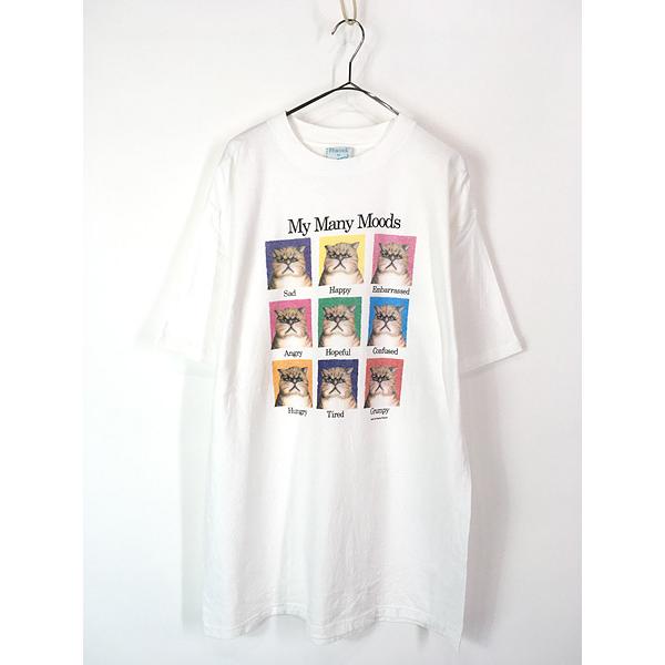 古着 90s USA製 「My Many Moods」 猫 ネコちゃん 表情 ボックス
