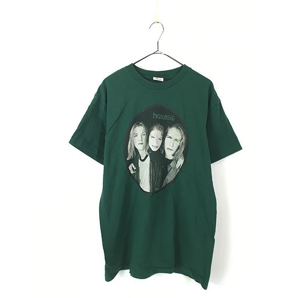 古着 90s USA製 Hanson フォト ポップ ロック バンド Tシャツ L : 古着