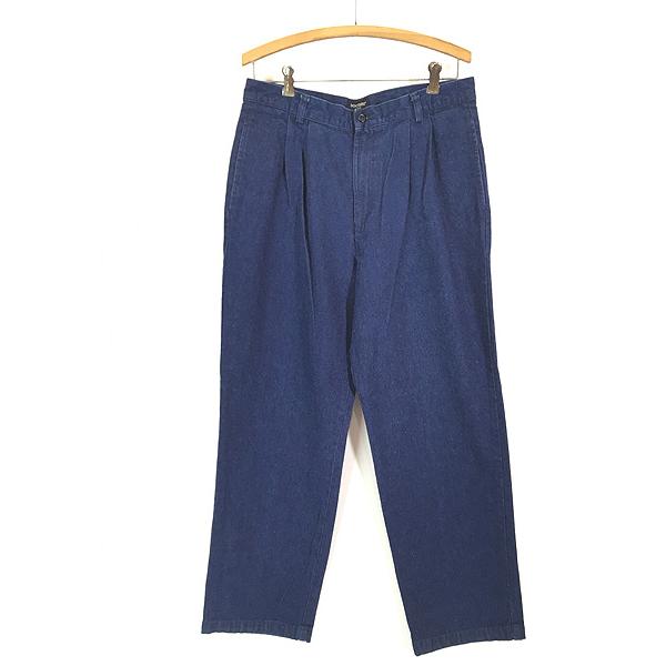 古着 00s Dockers 545-4518 2タック 濃紺 ブルー デニム チノ