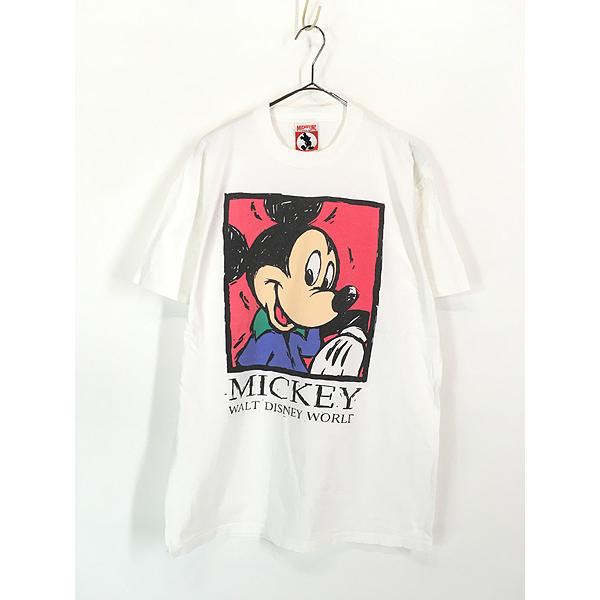 希少 90s Disneyland オールドミッキー トランプデザイン tシャツ 希少4XL☆USA製90s】ディズニー ミッキーTシャツ グリーン