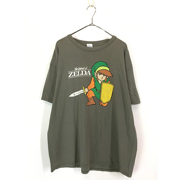 00's ゼルダの伝説　ゲームTシャツ ☆00s ゼルダの伝説 Tシャツ ZELDA トワイライトプリンセス