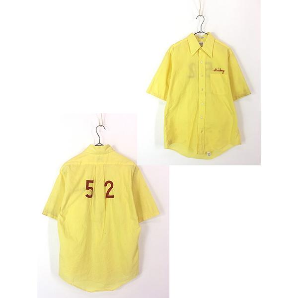 古着 70s Archdale 「Mickey 52」 チェーン ステッチ コットン シャツ