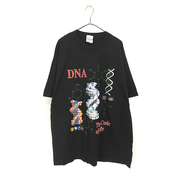 古着 90s 「DNA」 The Code of Life 元素 化学 グラフィック