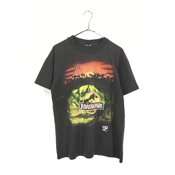 古着 90s USA製 JURASSIC PARK ジュラシックパーク 恐竜 ムービー T  