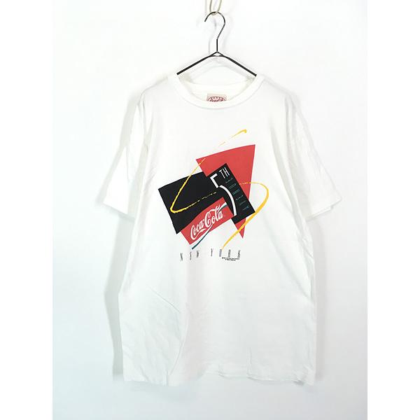 古着 90s USA製 Coca-Cola コーラ 企業 グラフィック Tシャツ XL