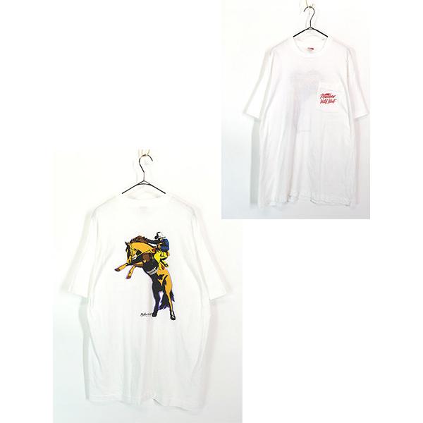 古着 90s USA製 Marlboro マルボロ カウボーイ ビビッド アート
