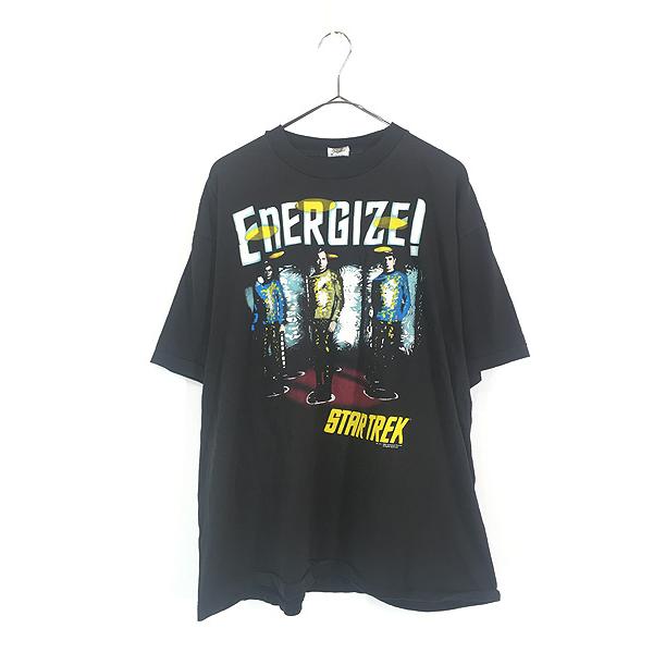 古着 90s USA製 STAR TREK 「ENERGIZE!」 スタートレック SF ドラマ 映画 ムービー Tシャツ L 古着 90s USA製 STAR TREK 「ENERGIZE!」 スタートレック SF ドラマ