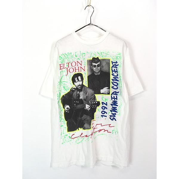 古着 90s Elton John & Eric Clapton 「1992 Summer Concert」 ロック