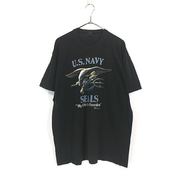 古着 80s USA製 U.S. NAVY SEALS 「My Life For Freedom」 特殊