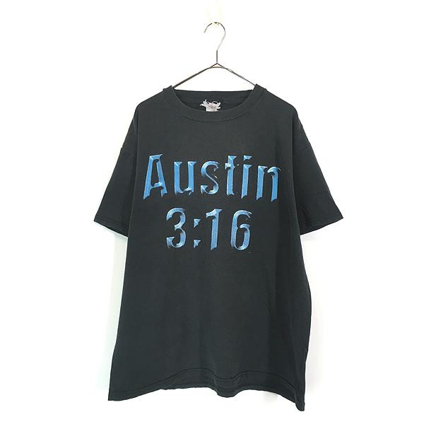 古着 90s WWF Stone Cold Austin 3:16 スカル フォト レスリング