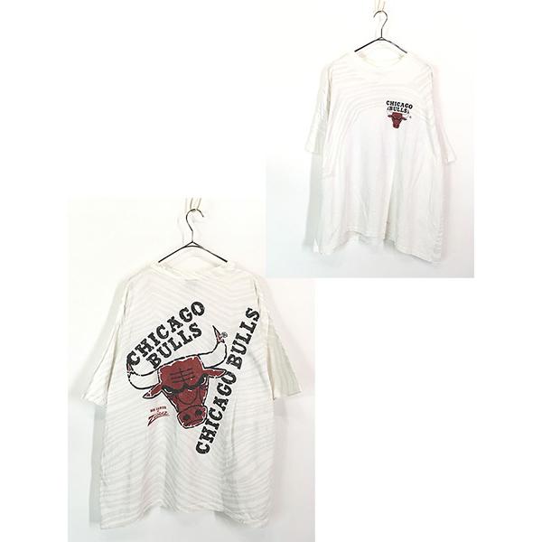 古着 90s USA製 ZUBAZ NBA Chicago BULLS ブルズ × ゼブラ柄 T 古着 90s USA製 ZUBAZ NBA Chicago BULLS ブルズ × ゼブラ柄 T