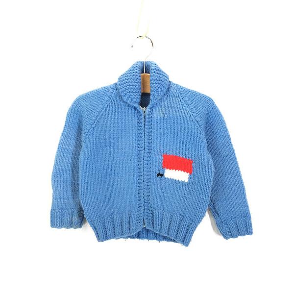 キッズ 古着 70s Snoopy スヌーピー ハンドメイド ヘビー ニット