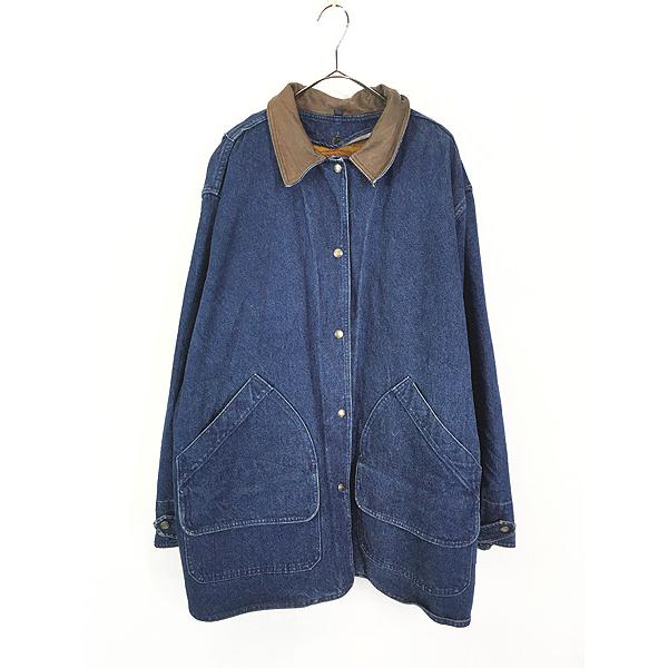 レディース 古着 80s USA製 WoolRich デニム ハンティング ジャケット
