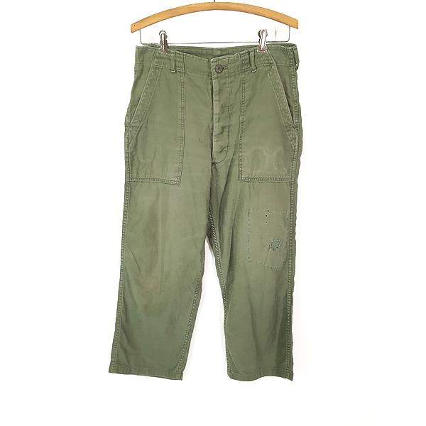 レディース 古着 70s 米軍 「OG-107」 コットンサテン ミリタリー