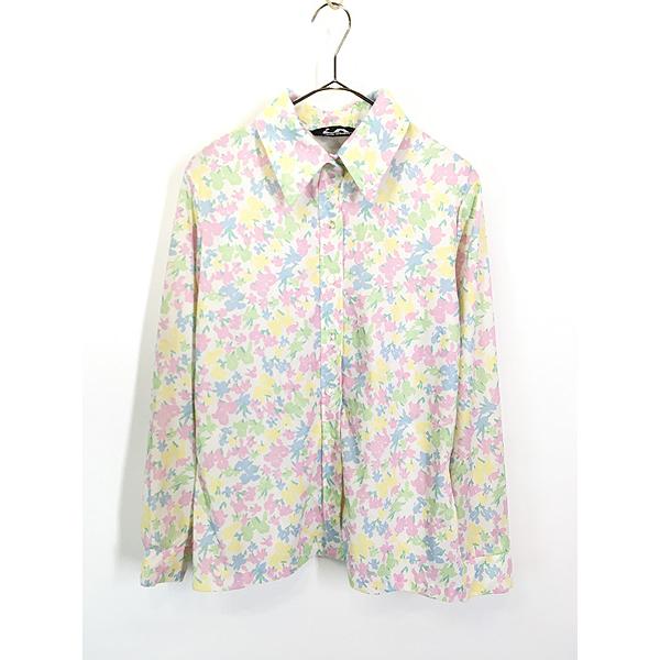 レディース 古着 80s Jack winter カラフル 花 フラワー 総柄 ボックス