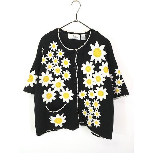 レディース 古着 00s Design Options 花 フラワー デザイン 半袖