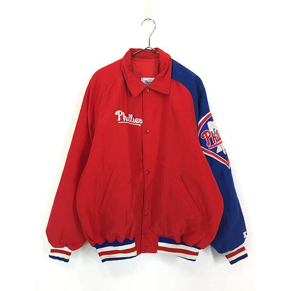 古着 90s STARTER MLB Philadelphia Phillies フィリーズ ナイロン ジャケット M 古着 古着 90s STARTER MLB Philadelphia Phillies フィリーズ ナイロン