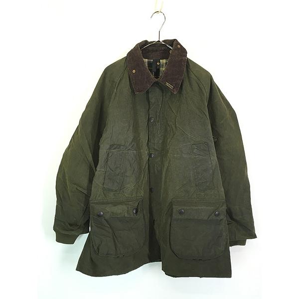 美品 Barbour BEDALE オリーブ 42 英国製 3ワラント 古着 90s 英国製 Barbour 3ワラント 「BEDALE」 オイルド