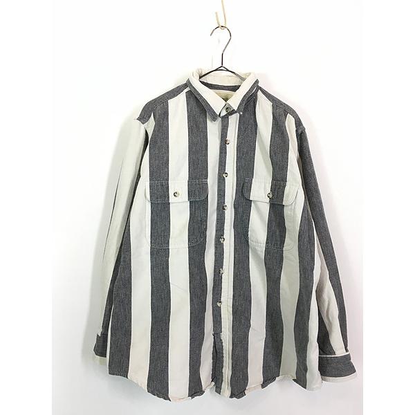 古着 80s St John's Bay BIG MAC 貴重!! 白黒 太ピッチ ワイド