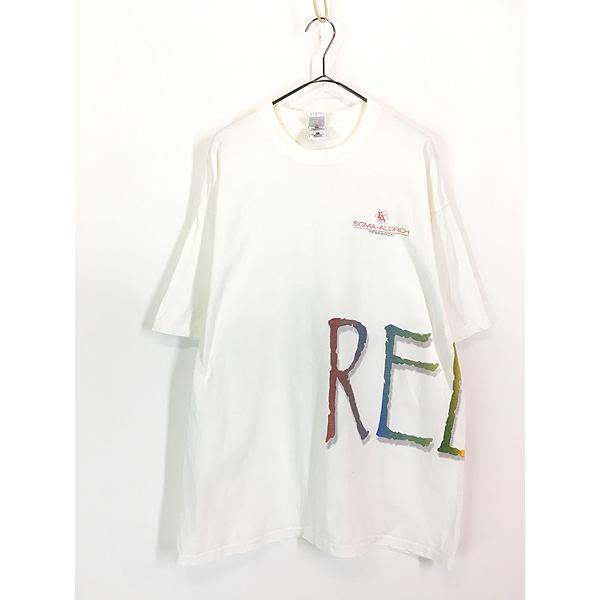 古着 00s USA製 Sigma-Aldrich 「Relax」 サイエンス バイオ テクノロジー グラフィック Tシャツ XL 古着 00s USA製 Sigma-Aldrich 「Relax」 サイエンス バイオ
