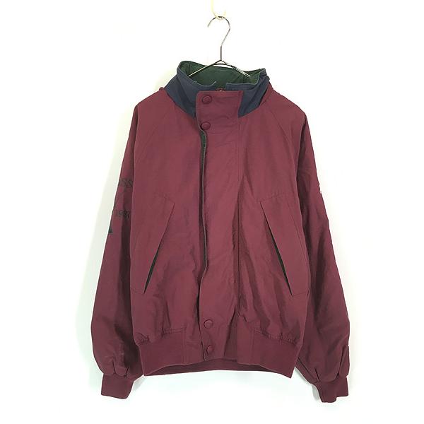 古着 90s Nautica J-CLASS アーム 刺しゅう 比翼 2way コットン 