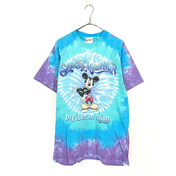 古着 90s USA製 Disney Mickey ミッキー 「SPLASH MOUNTAIN」 タイダイ Tシャツ M 古着 古着 90s USA製 Disney Mickey ミッキー 「SPLASH MOUNTAIN」 タイダイ