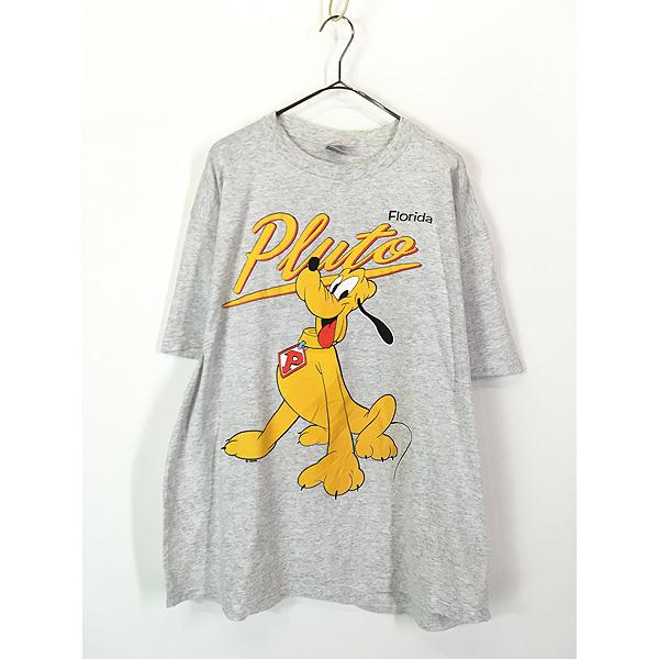 古着 90s USA製 Disney Pluto プルート 両面 プリント Tシャツ