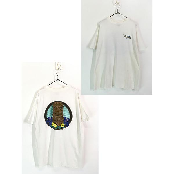 古着 90s USA製 Disney 「Polynesian Resort」 ディズニー 南国 パーク