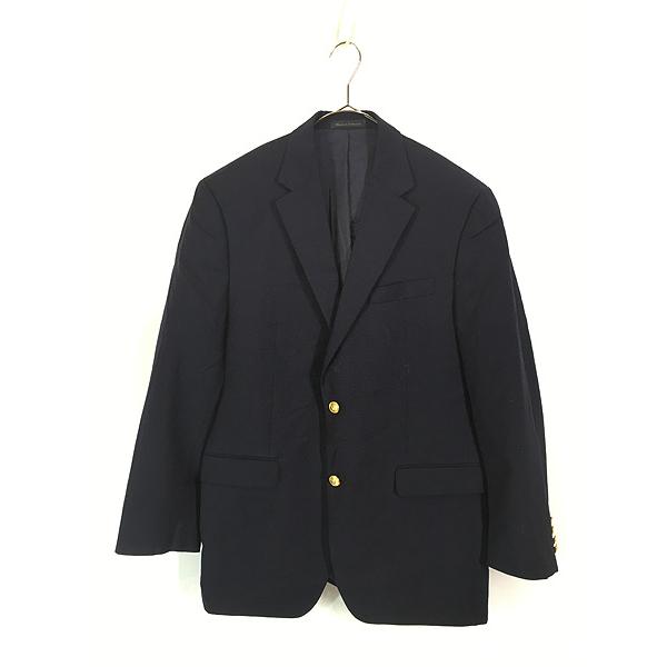 古着 90s LAUREN Ralph Lauren 金ボタン ネイビー ウール