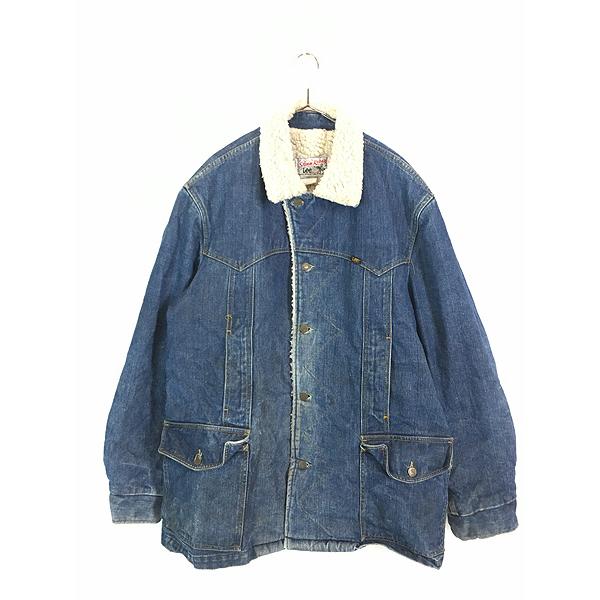 古着 70-80s USA製 Lee STORM RIDER 濃紺 デニム ボア ランチ 古着 70-80s USA製 Lee STORM RIDER 濃紺 デニム ボア ランチ