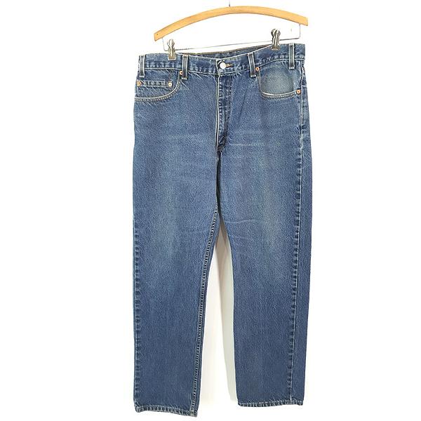 古着 90s USA製 Levi's 505 ブランクタブ ブルー デニム パンツ