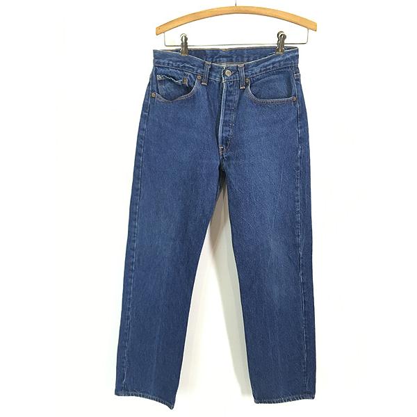 古着 80s USA製 Levi's 501-0115 濃紺 ブルー デニム パンツ ジーンズ