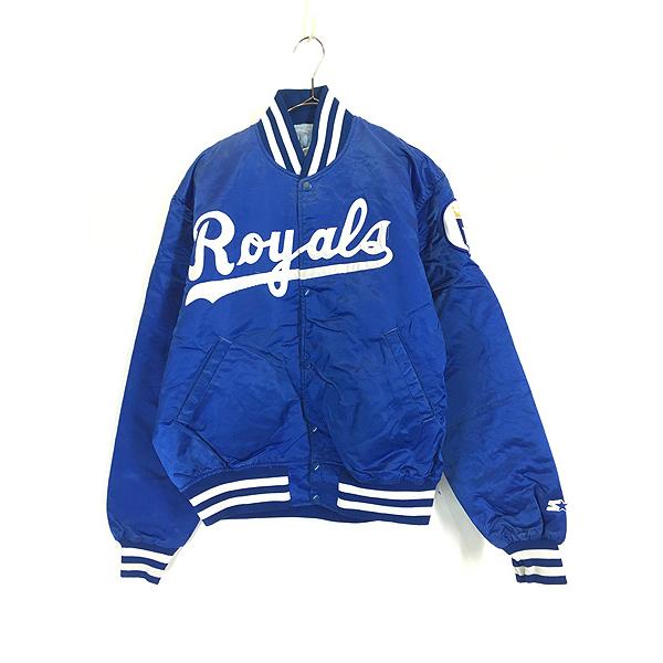 古着 80s USA製 STARTER MLB KansasCity Royals ロイヤルズ 光沢