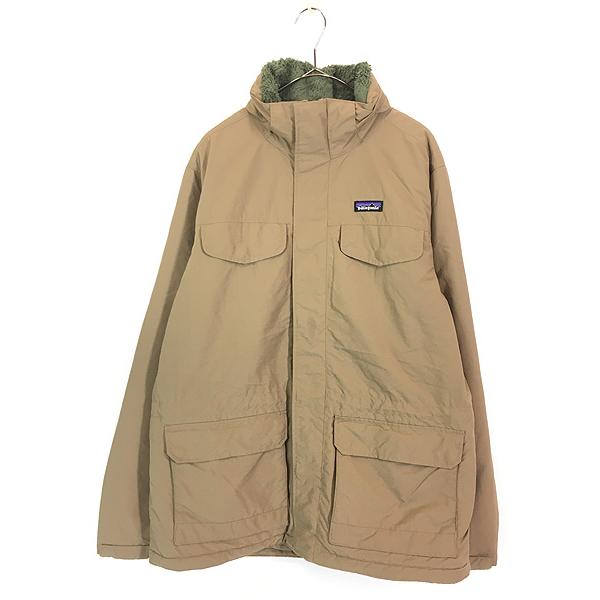 希少/美品 Patagonia M イスマスパーカ 裏地ボア フード FTGN patagonia - パタゴニア イスマスパーカ カーキ メンズS 裏ボア