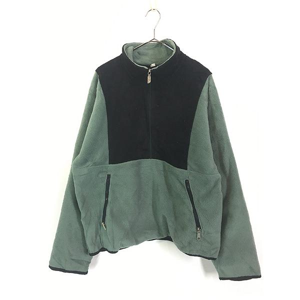 古着 90s USA製 TNF The North Face 「Windy Pass」 グレー×黒 ハーフ