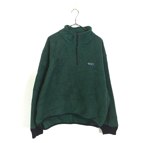 古着 80s Eddie Bauer ピラミッドタグ ハーフジップ プルオーバー