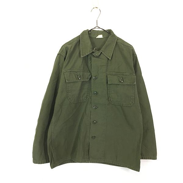 古着 60s 米軍 US 「1st 後期」 100% コットン サテン ミリタリー