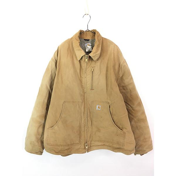 古着 Carhartt 裏ボア ブラウン ダック サンドストーン リッジ