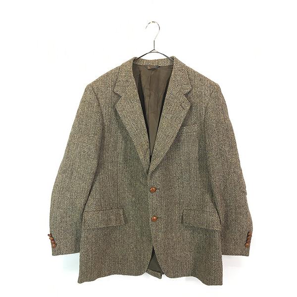 古着 80s USA製 KUPPENHEIMER × Harris Tweed クルミボタン 上質 