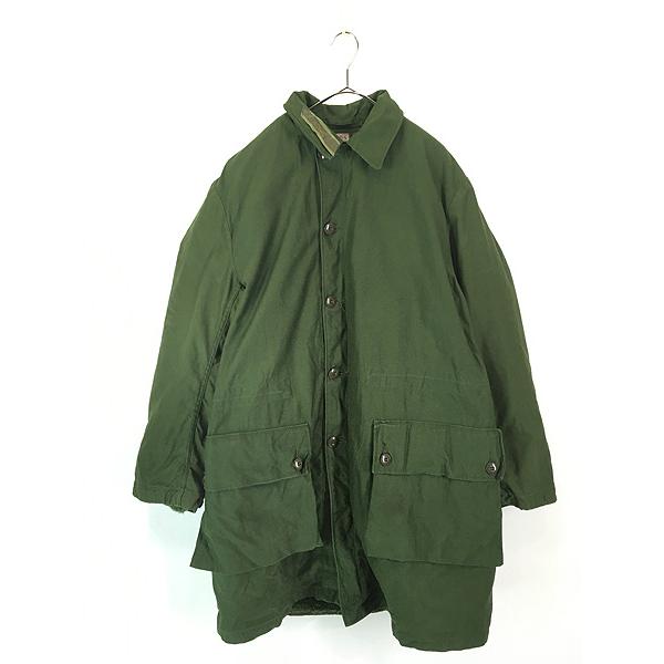古着 60-70s スウェーデン軍 M-59 ミリタリー コットンサテン フィールド　コート ボア ライナー付 C54 古着 60-70s スウェーデン軍 M-59 ミリタリー コットンサテン