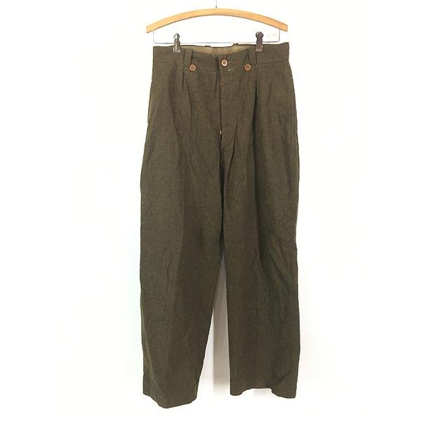 ユーロ古着40s 50s フランス製 ワイドバギーベイカーパンツ ユーロ古着40s 50s フランス製 ワイドバギーベイカーパンツ