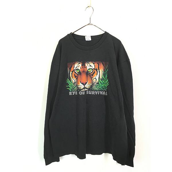 古着 90s USA製 Human-i-Tees 「EYE ON SURVIVAL」 トラ