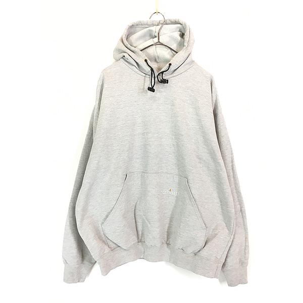 古着 90s Carhartt ワンポイント スウェット パーカー XXL位 古着 古着 90s Carhartt ワンポイント スウェット パーカー グレー L位
