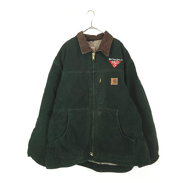 古着 Carhartt 裏ボア SPC スプルース グリーン ダック サンド 古着 Carhartt 裏ボア SPC スプルース グリーン ダック サンド