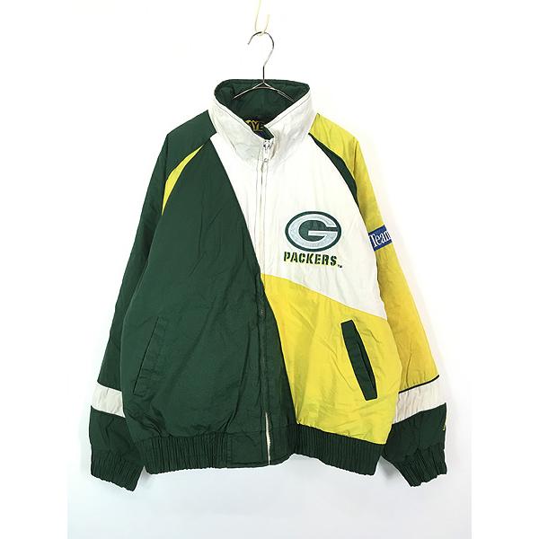 古着 90s NFL Green Bay Packersパッカーズジャケット 古着 90s NFL Green Bay Packers パッカーズ パデット
