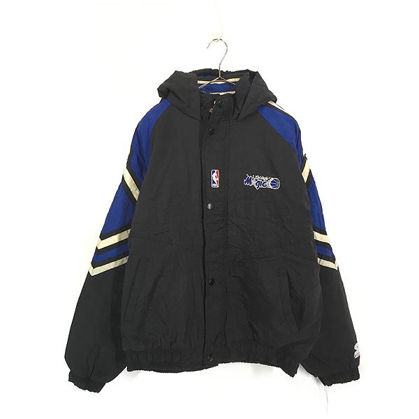 古着 90s STARTER NBA Orlando Magic マジック パデット ナイロン