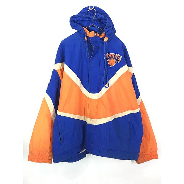 古着 90s NBA New York Knicks ニックス 2way パデット ナイロン