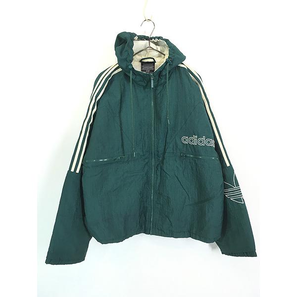 90s アディダス アウター　 SKI デカロゴ　美品 90s adidas アディダス トラックジャケット ジャージ 刺繍ロゴ