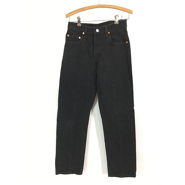 古着 90s Levi's 505-0260 サルファ スーパー ブラック デニム パンツ